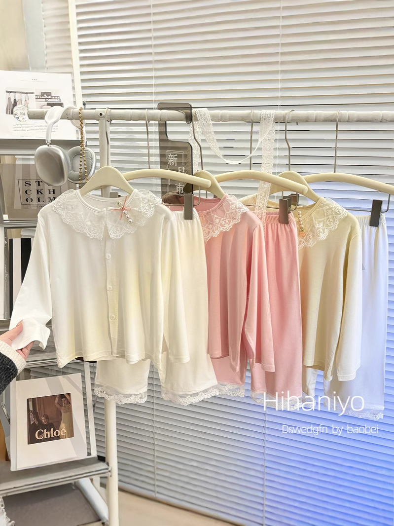[Personalizada] Cardigan delgado de verano para niñas, traje de aire acondicionado de mangas largas, ropa de hogar para padres e hijos