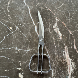Kitchen Scissors All Steel Kitchen Scissors Korean Kitchen Scissors Vegetable Meat Factory Supply Barbecue Scissors