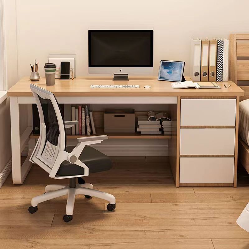 Computer Desk Desktop Home Office Desk Modern Simple Desk with Drawers Desk and Chair Combination Bedroom Student Study Table