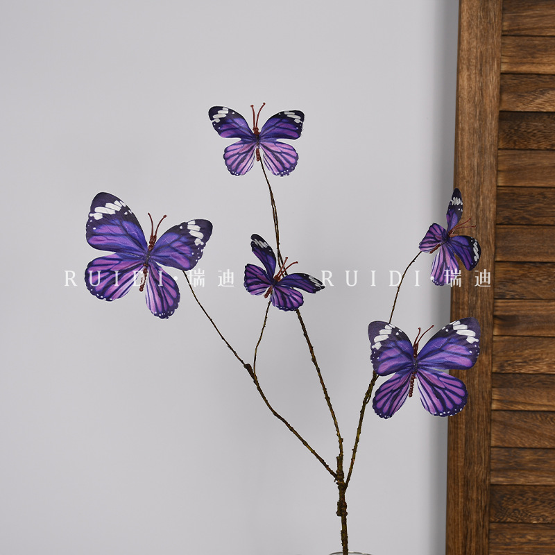 둥근 나비—보라색—YX