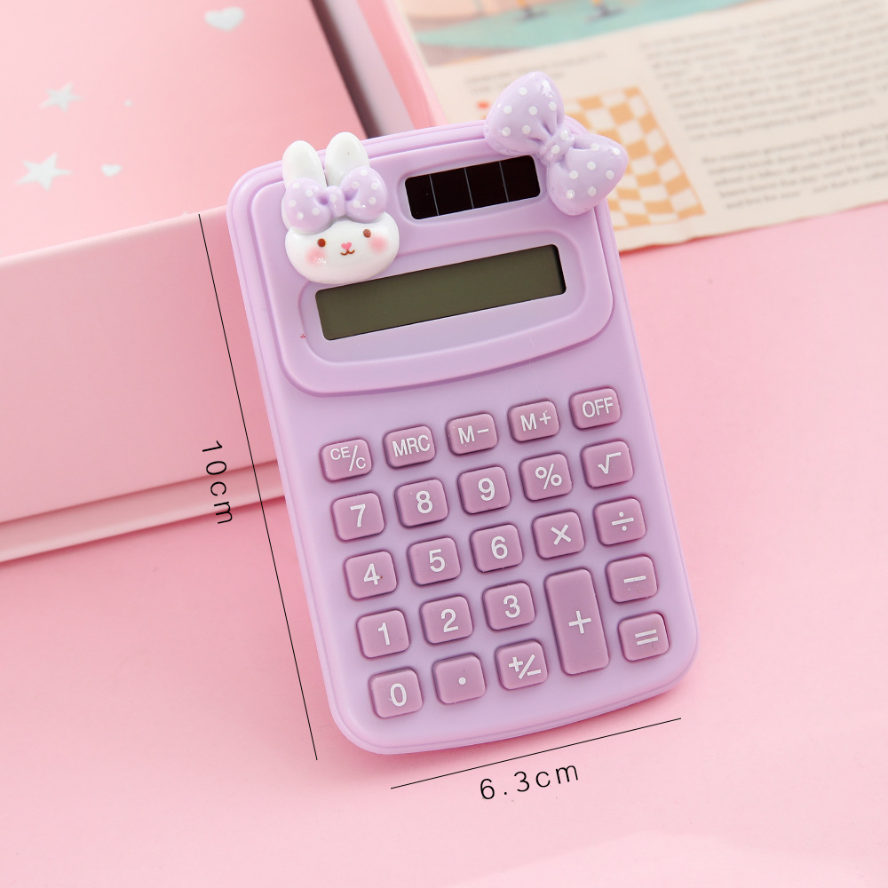 Mini Calculadora Portátil de Plástico Pantalla de 8 Dígitos para Estudiantes y Oficina