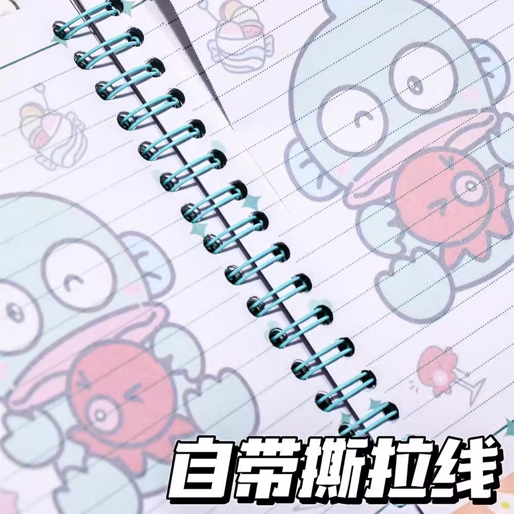 Cuaderno de estilo de anime A6 Libro de bobina Xiaoyugui Libro de diario Libro de páginas en color Estudiante de escuela primaria Chica linda