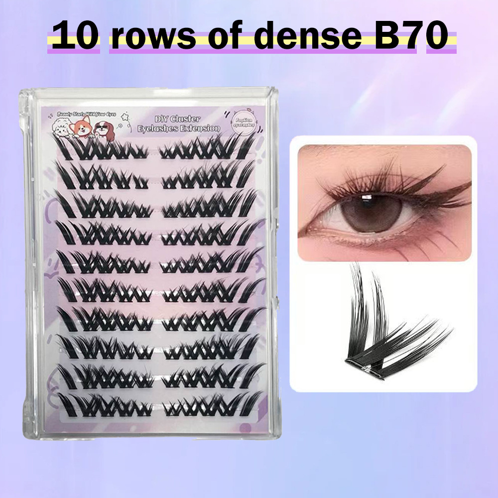 Comercio exterior pestañas colección densa 30D40D50D gran capacidad serie FD cabello gripe europea y americana un solo rango de cabello