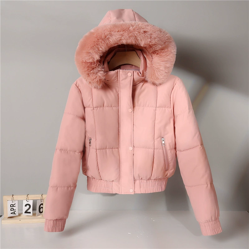 Short winter warm down jacket for students, Korean style