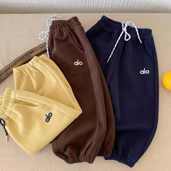 Children's solid color autumn trousers for boys