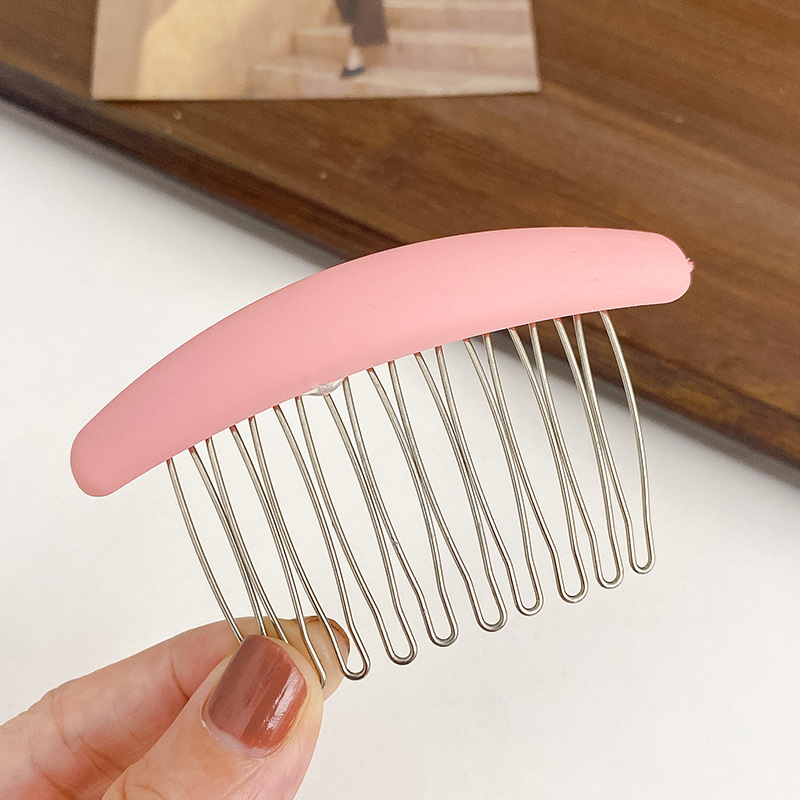 Estilo coreano elegante Morandi peine de pelo insertar peine antideslizante pelo roto flequillos peine sin costura horquilla tocado femenino accesorios para el cabello al por mayor