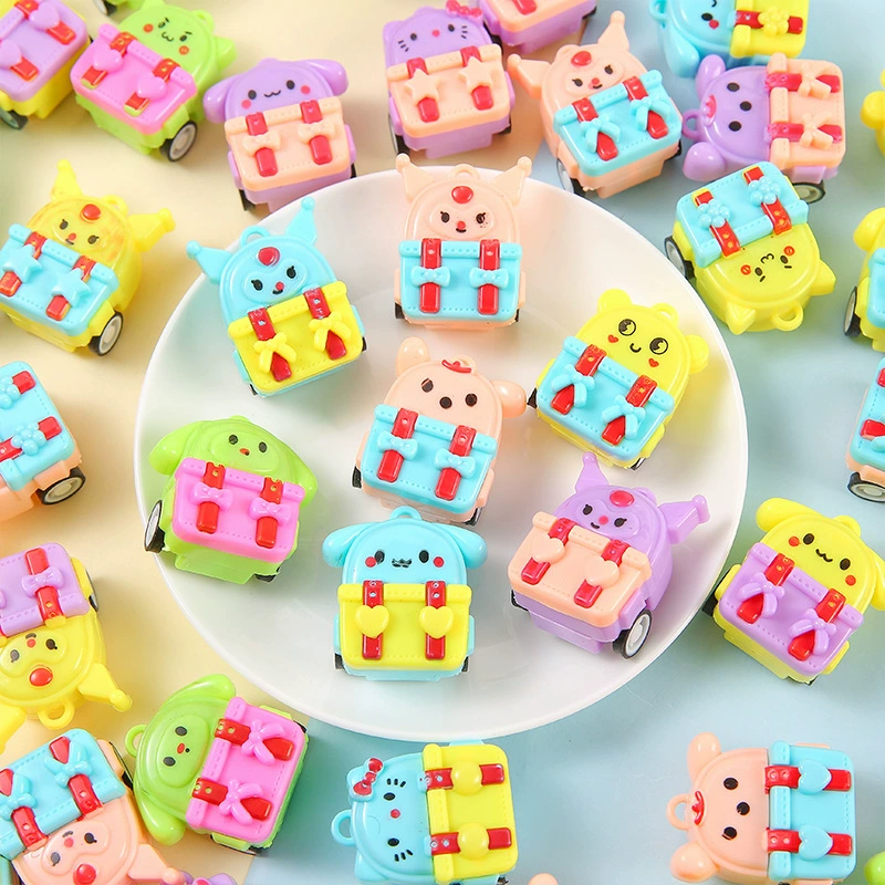 Детский игрушечный рюкзак-машинка с механизмом отката, инженерная машинка, пластиковый оптом, мини-подарок для детского сада