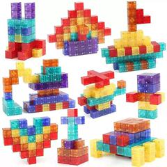 透明 2 センチメートル磁気キューブビルディングブロックデジタルセンスキューブ磁気キューブ幾何学的三次元グラフィックス組み立ておもちゃ