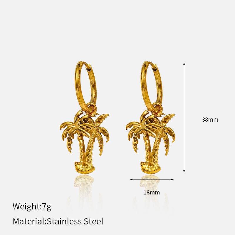 Drop Earrings, Ear Studs Classification 1 Pair Elegant Modern Style Classic Style Heart Shape Flower Mixed Metal 304 Stainless Steel Drop Earrings Ear Studs