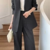 KZ dark gray single piece pants