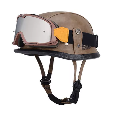 Cruising, Harley Men's Motorcycle Helmet, Motosiklet dəbilqələri - m55-56-brown-large-frame-goggles