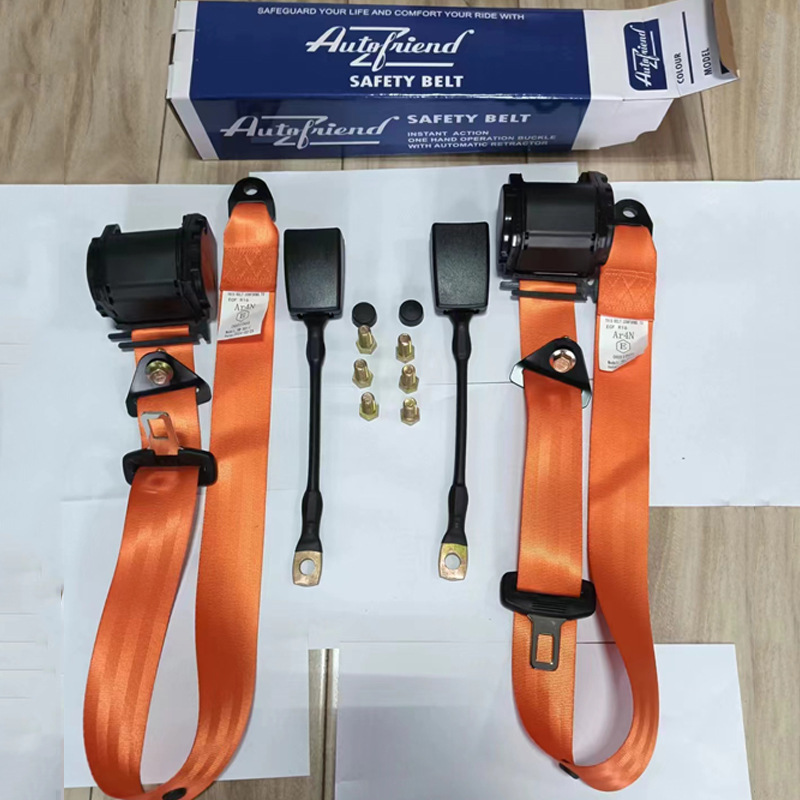 Cross-Border Hot-Selling Automatic Retractable Three-Point Safety Belt for Buses, Trucks, and Passenger Vehicles, Front and Rear Diagonal Shoulder Type with Emergency Lock
