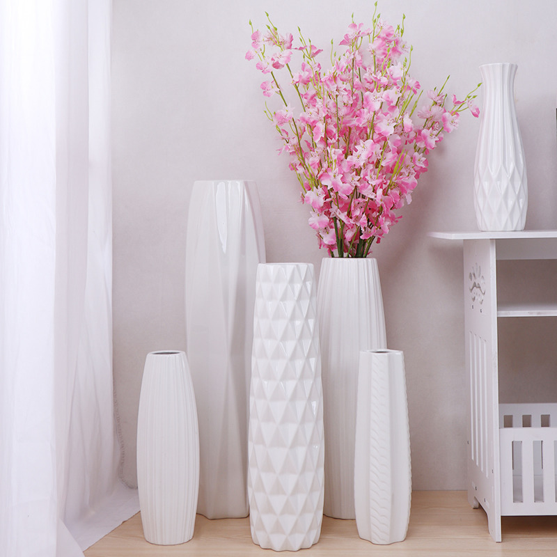 Ceramic landing large vase large white high -modern minimalist…