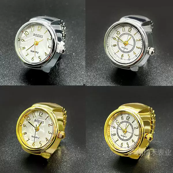 New Foreign Trade Recommended Hot Selling Gold Digital Ring Watch Student Watch Jewelry Creative Finger Watch Wholesale