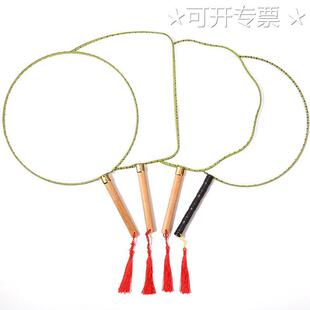 Children's hand-painted painting blank fan diy palace fan round fan kindergarten graffiti handmade material bag