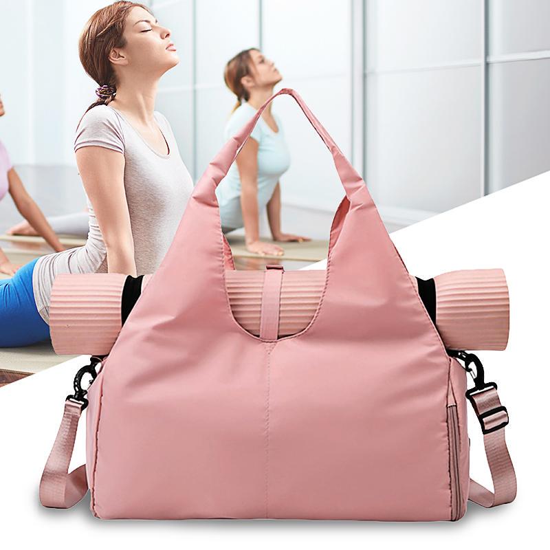 New Cross-Border Fitness Bag, Yoga Bag for Storing Yoga Mats, Large Capacity, Men's and Women's Fitness Training Travel Bag with Independent Shoe Compartment