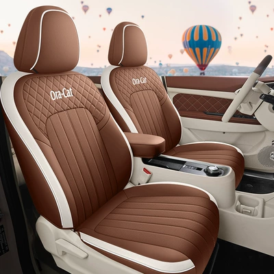 Good Cat Car Seat | Modelə uyğun (Original) oturacaq örtükləri - smart-brown-standard-edition-five-seater-special-for-good-cat-full-front-row-full-back-row