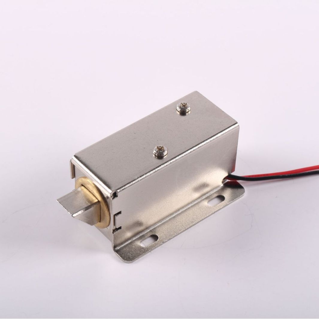 BY-0854小型电磁锁推拉式电控锁磁力锁 12v24v直流电磁铁门锁定制