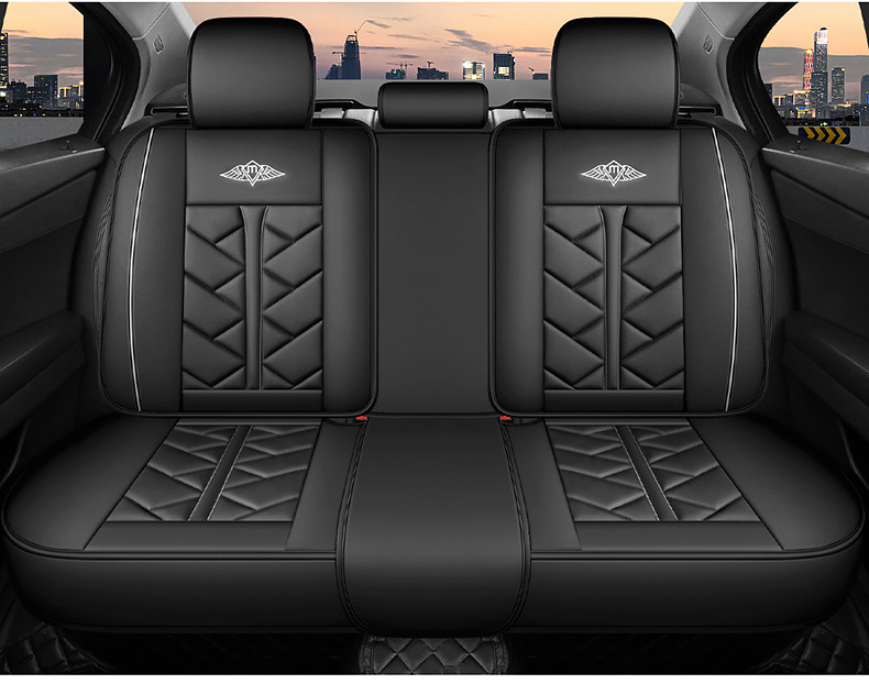 Cross-Border Foreign Trade All-Season Universal Summer Full-Cover Seat Cover, Ventilated and Breathable Leather Seat Cushion, New Full-Cover Car Seat Cover