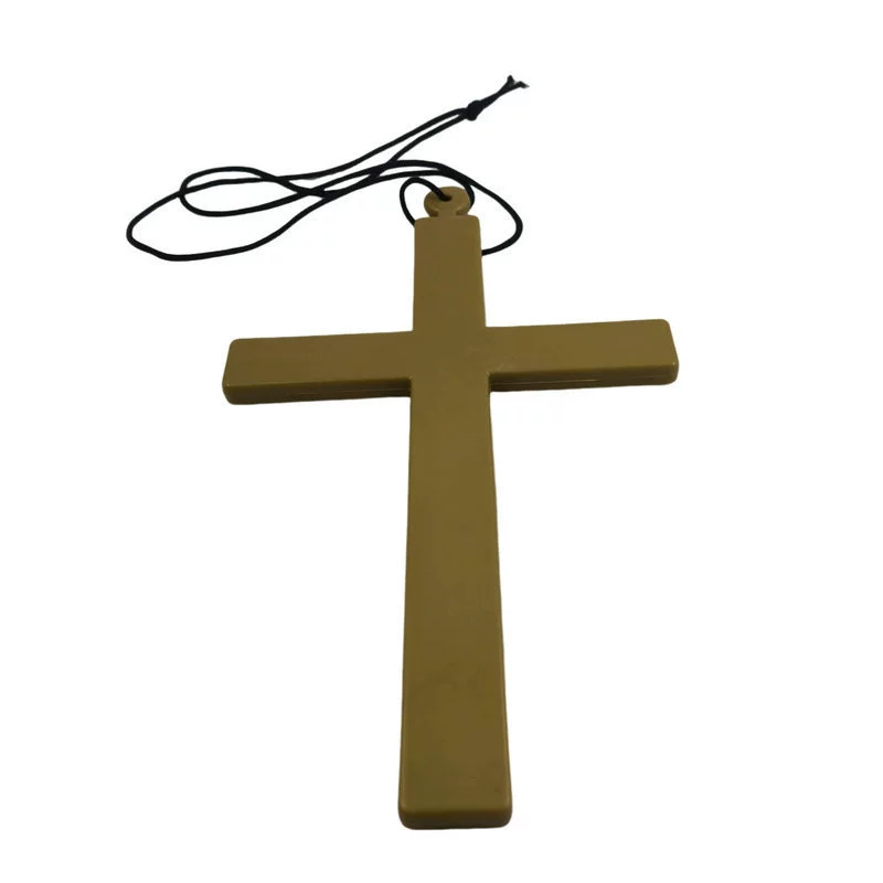 COS Сыну -невидимая теща? Halloween Makeup Dance Priest Priest Cross Cross Golden Cross Prop Clothing