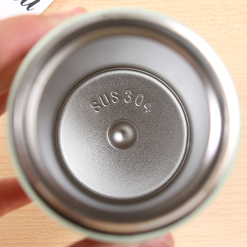 Simple 304 stainless steel thermos cup, mini and compact male and female student cup, dopamine high-looking fashionable cup