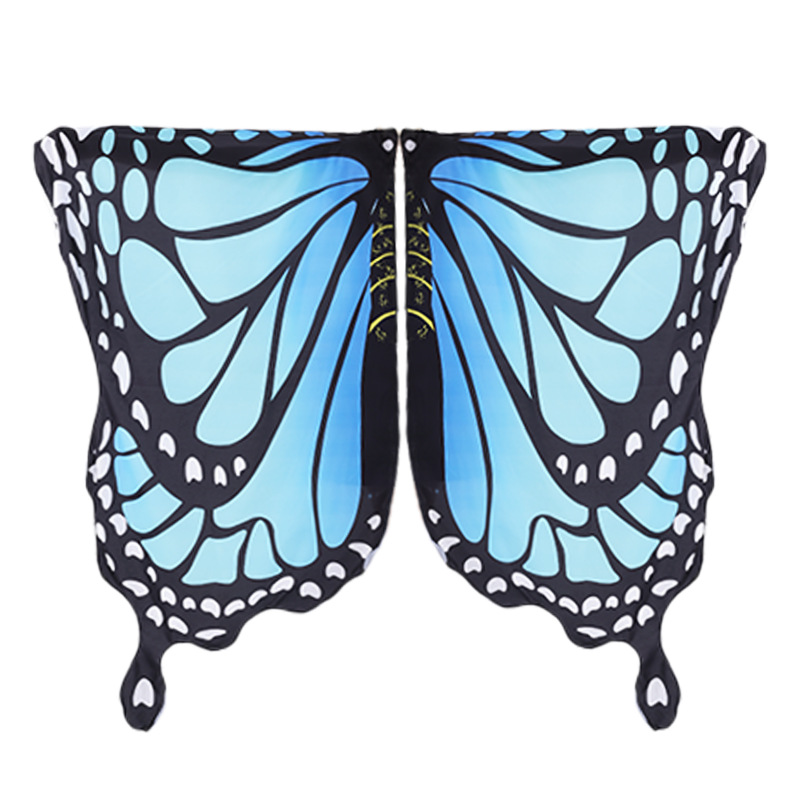 Butterfly Shalom rayas alas capa capa impresa digital escenificación outerwear decorativo Amazon