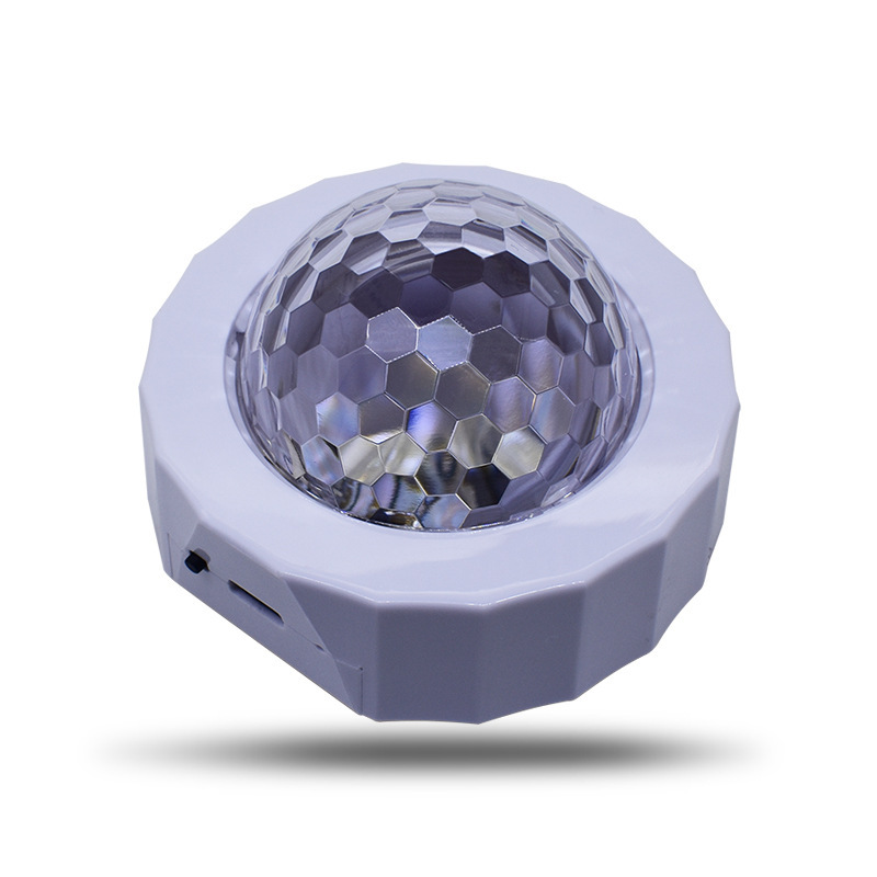 Luz de atmósfera recargable bola mágica USB controlada por voz lámpara de ritmo inalámbrica sin modificación lámpara de decoración interior