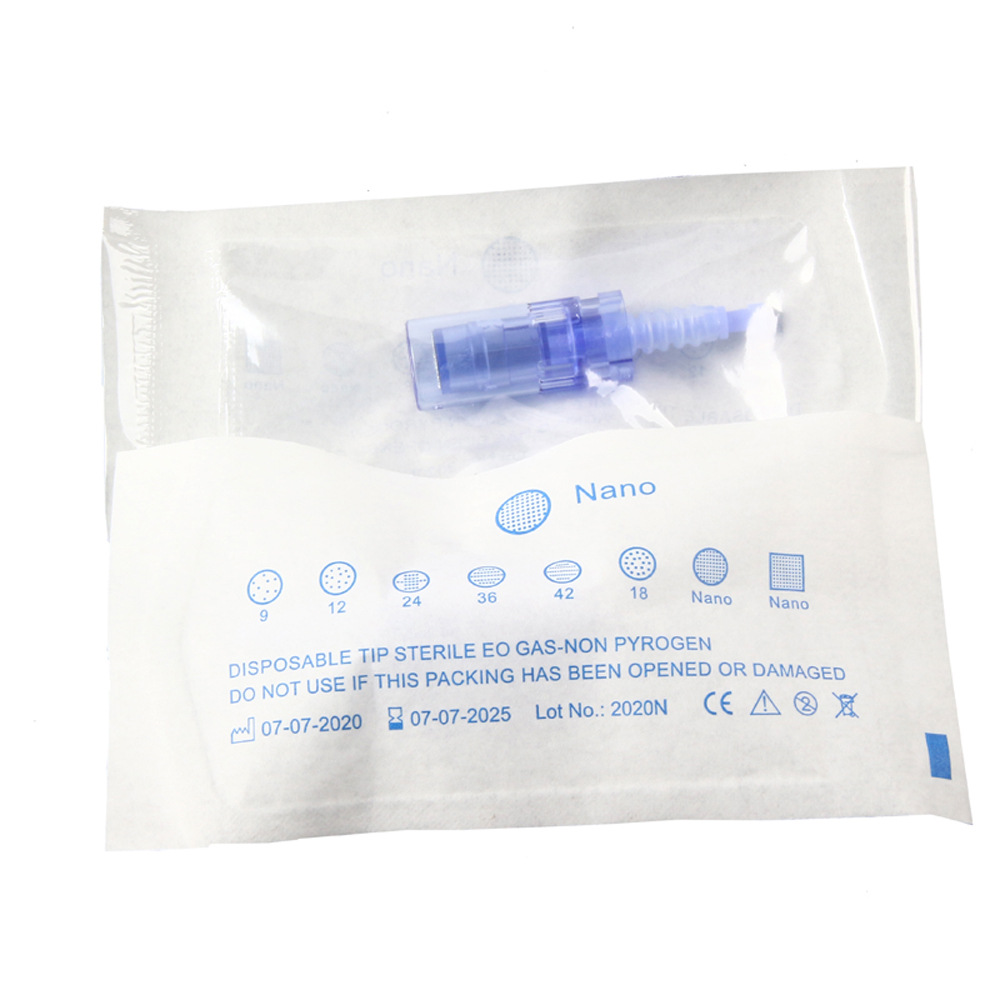 Bayoneta A6 eléctrica micro aguja tatuaje ceja embarazo pestañas embarazo labio acné eliminación nano chip eléctrico micro aguja cabeza