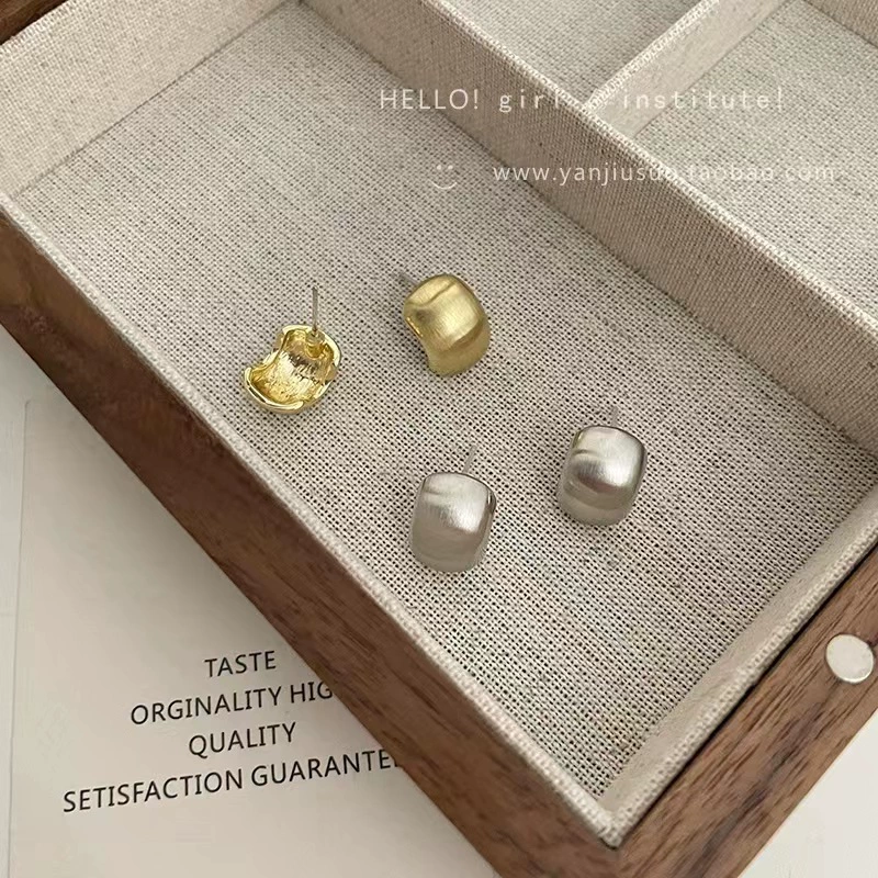 Серебряная игла, металлические ретро серьги, образец серебро 925, стиль высокого качества, оптовая