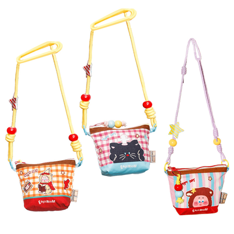 Мультяшный ремешок для сумки, небольшая сумка, кошелек, милая универсальная сумка через плечо, сумка-органайзер для выхода на улицу