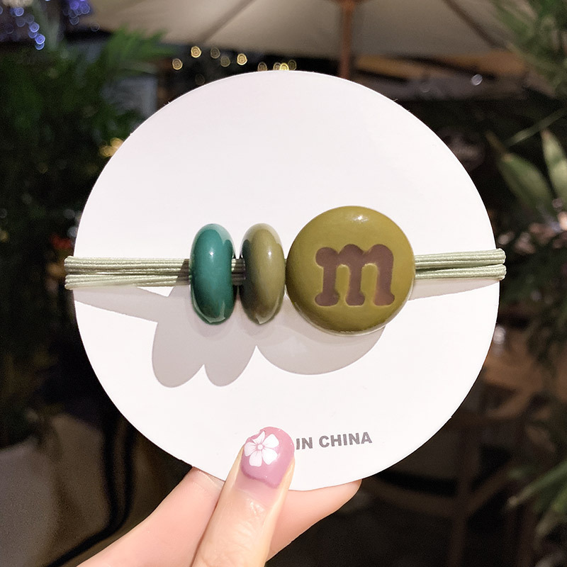 Green Chocolate M Bean Hair Circle
