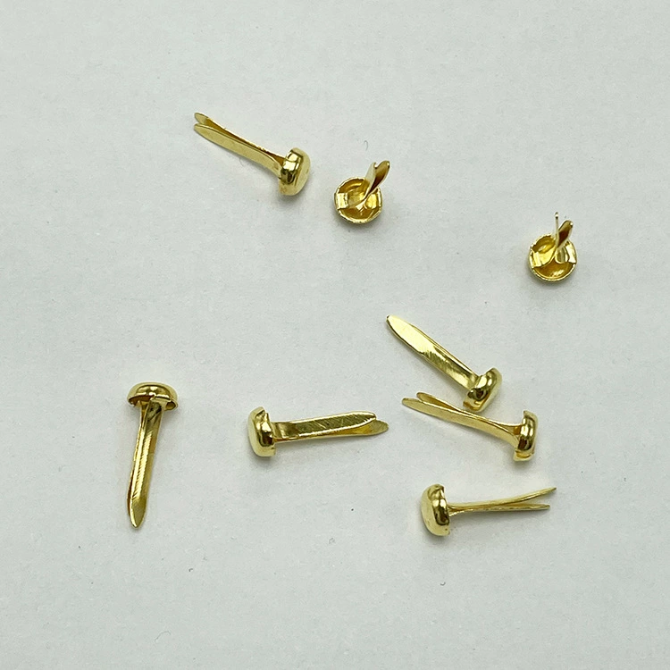 В наличии 4,5*12 мм плоская головка два фута гвоздь круглые длинные ноги позолота дети DIY ручной работы тупой угол не повредит