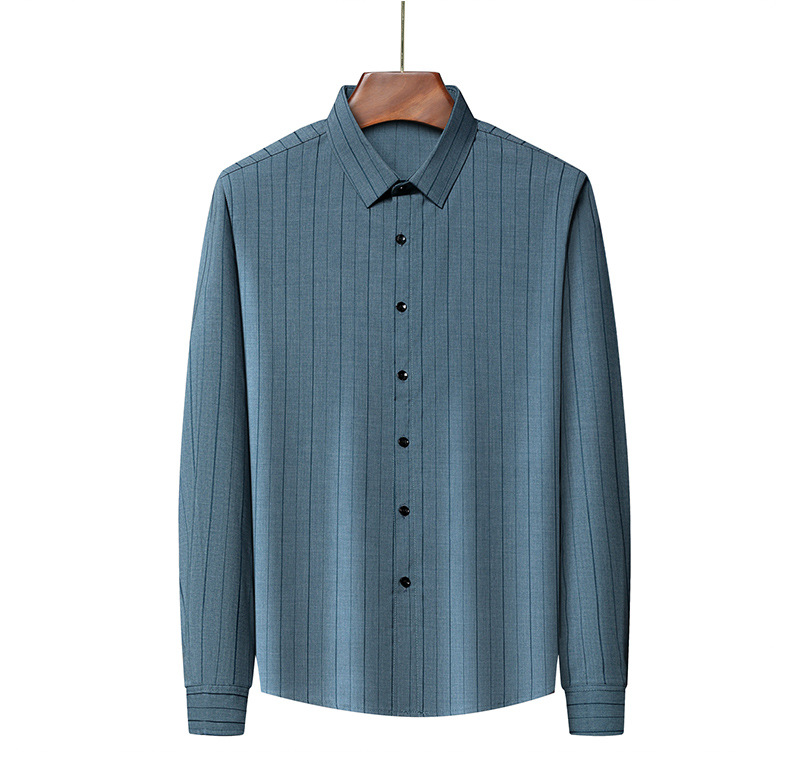 Camicia elegante uomo manica lunga traspirante no stiro_voghion.com