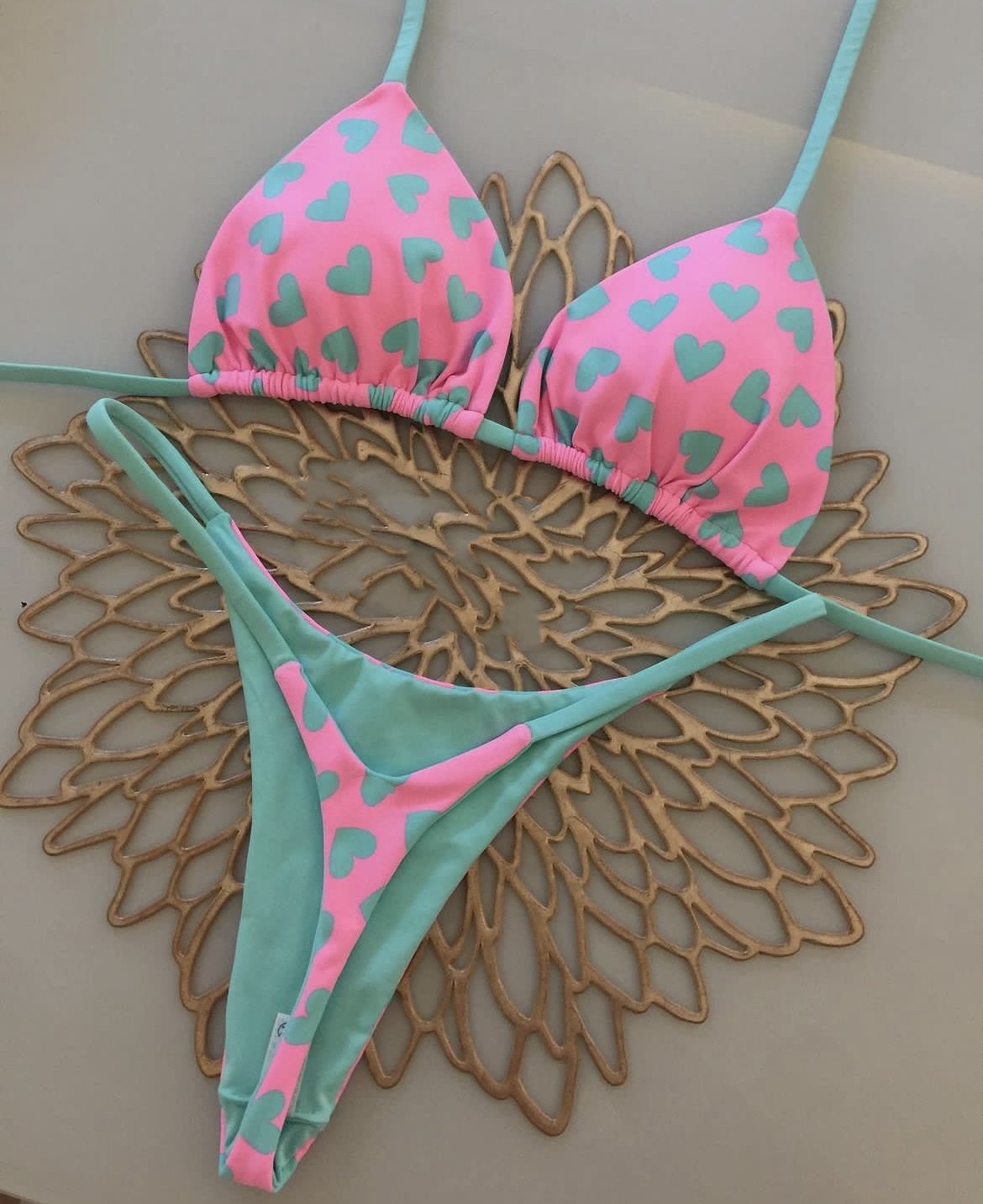 Mujeres Multicolor Juego De 2 Piezas Bikinis Traje De Baño display picture 3