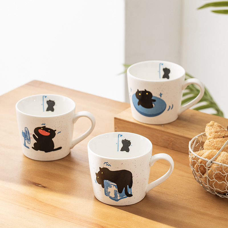 Ceramic Coffee Mug For Home And Office, Exquisite Couple Water Cup_voghion.com