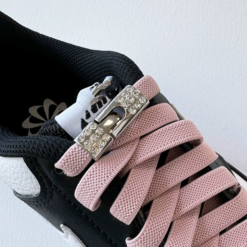 Без привязки без ленивых шнурков пряжка с бриллиантами