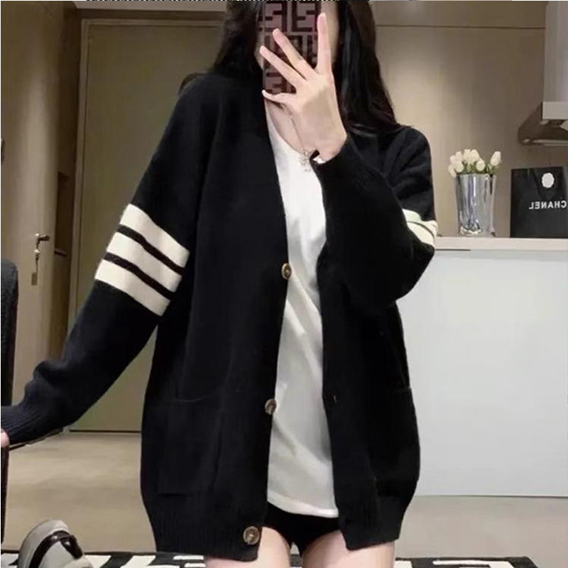 2025年新款显瘦小香休闲慵懒风韩系毛衣外套针织开衫秋季款女上衣|undefined