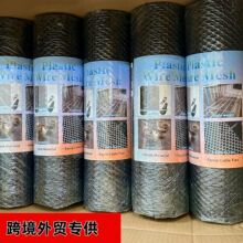 跨境外贸黑色白色塑料防护网送扎带养殖网户外防护宠物阳台防护网