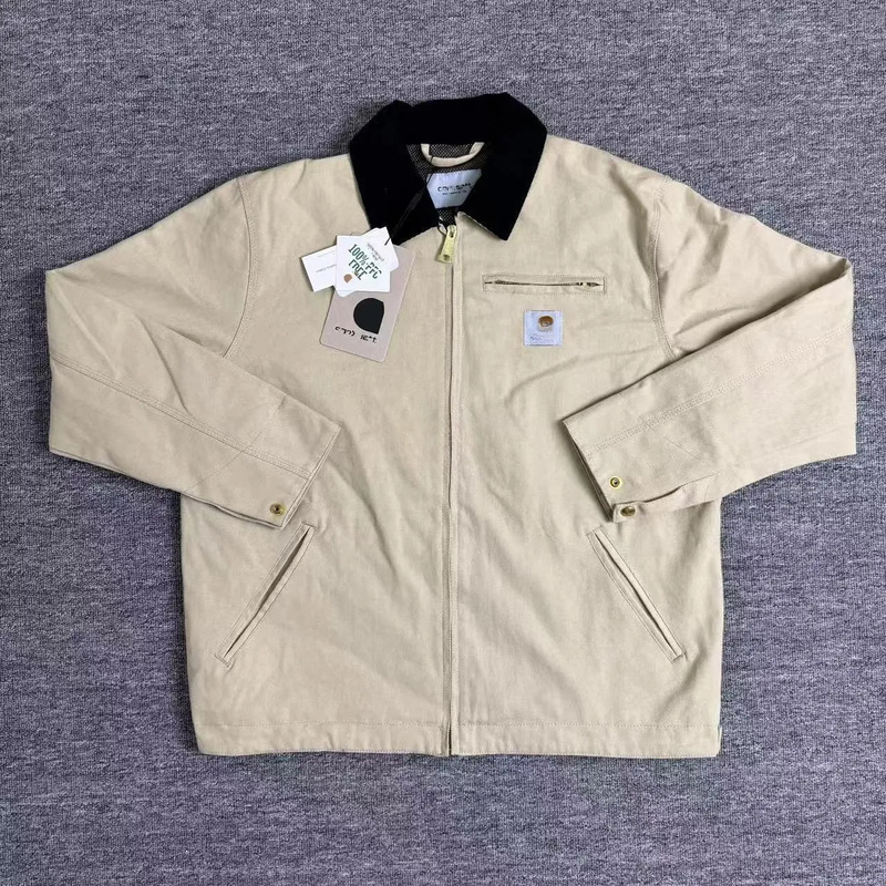 In Stock Carharrt Detroit Heavy-Duty Workwear Canvas Jacket Casual Jacket for Men and Women Wear-Resistant