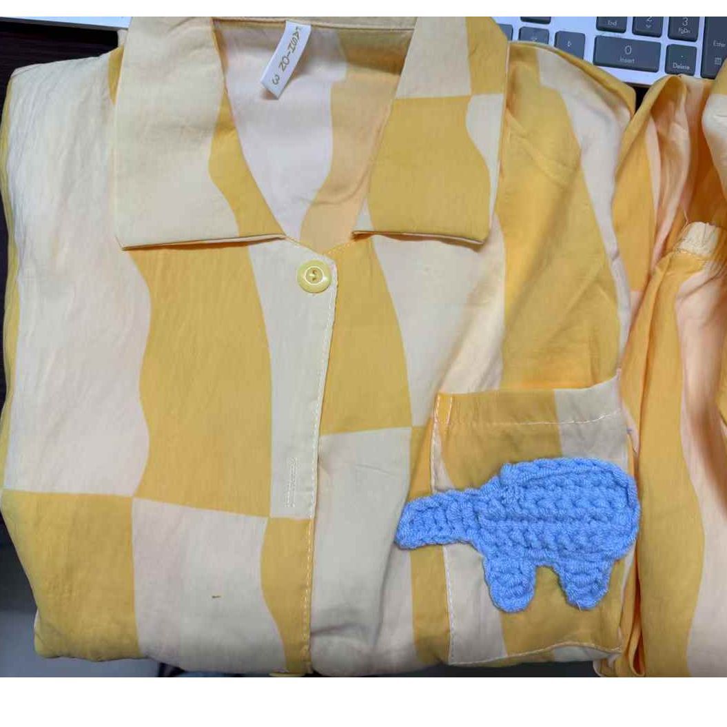 Verano transfronterizo nuevo estilo nube algodón pijamas de tres piezas mujer dibujos animados lindo pantalones de manga corta pantalones cortos traje de servicio a domicilio