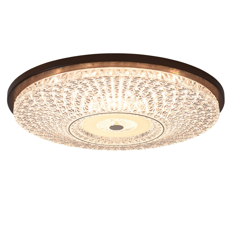 Gu casa antigua lámpara de techo de dormitorio retro madera maciza luz lujosa atmósfera alta sensación de cristal comedor lámpara de estudio 357L