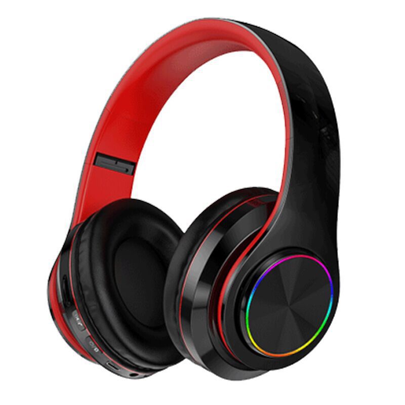 B39 auriculares Bluetooth auricular inalámbrico luminoso colorido respiración Tarjeta de luz-inserción plegable subwoofer auriculares Bluetooth