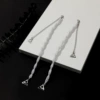 Triangular hook-spiral pearl-1 pair