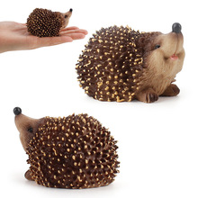 跨境实心仿真刺猬野生动物模型小刺猬鼠丛林沙盘摆件儿童玩具模型