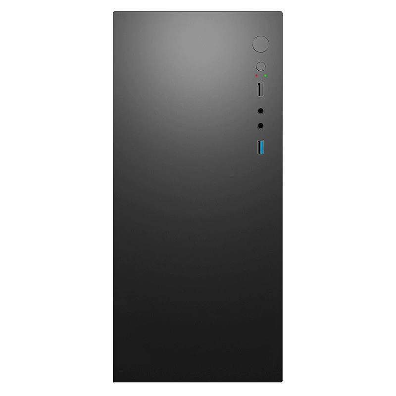 Корпус для настольного ПК H2, 0.6 мм сталь, поддержка mATX/ITX, GPU до 260 мм, высота CPU до 135 мм (черный)