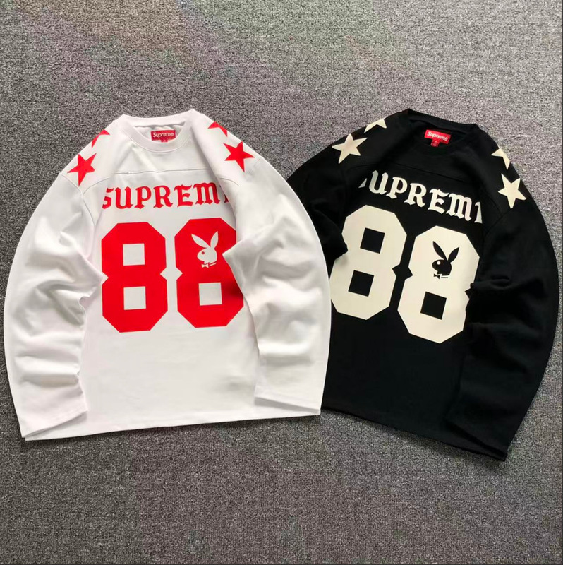Supreme co-branded SS26 No. 88 rabbit round-neck football long-sleeve T-shirt sports top unisex