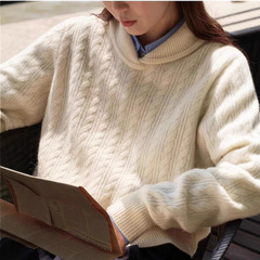 麻の花柄のカシミヤのセーターをデザインします。