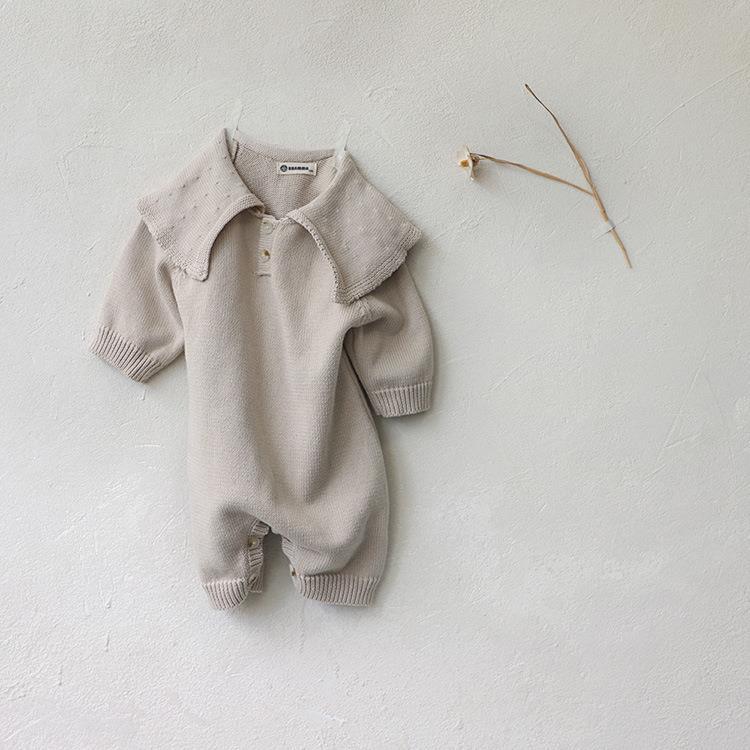 그레이 살구색 스웨터