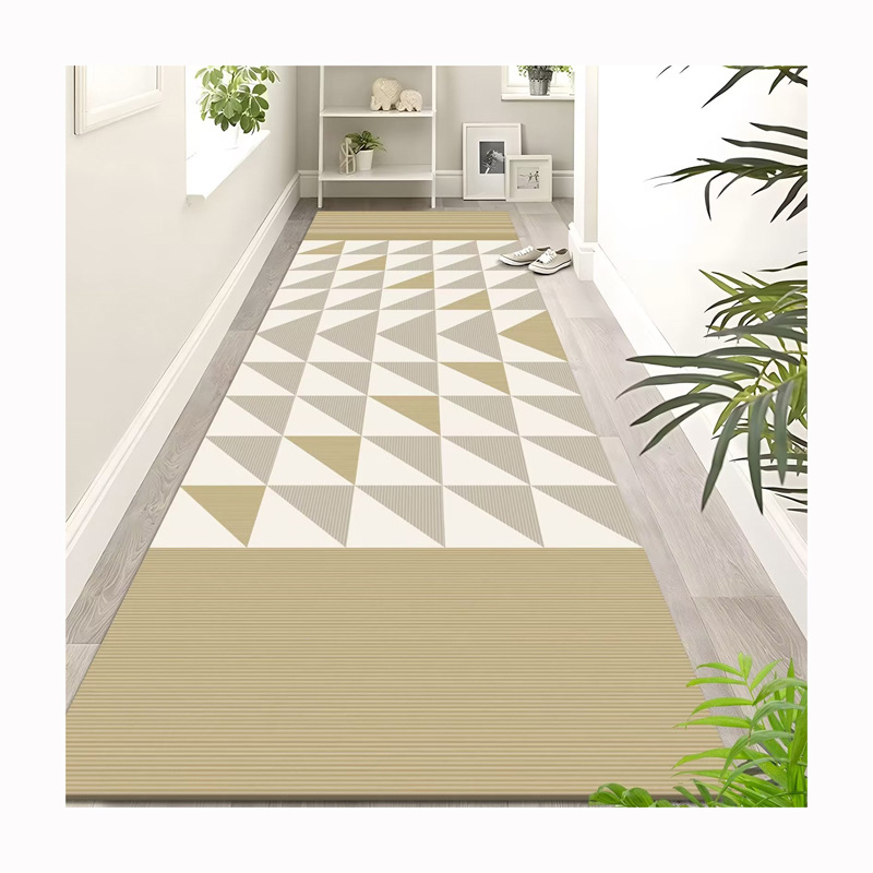 Mūsdienīgs, vienkāršs kristāla samta paklājs viesnīcas koridorā, skaņu necaurlaidīgs, izturīgs biznesa klases neslīdošs paklājs, augstas kvalitātes paklājs, pilns bruģējums_voghion.com