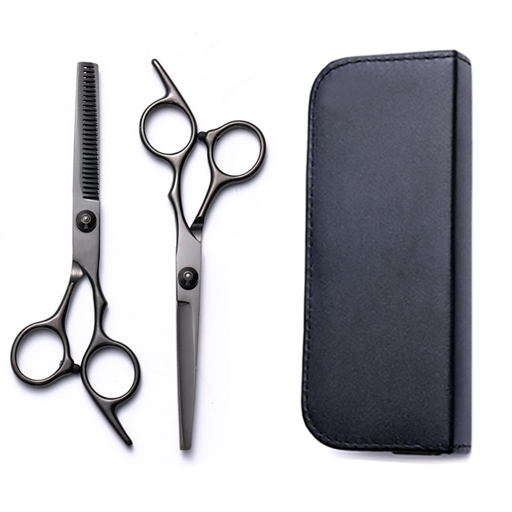 Corte de pelo tijeras transfronterizas amazonas color tijeras de dientes planas cortadas delgadas frange tijeras divisorias fábrica de tijeras al por mayor set de tijeras de peluquería
